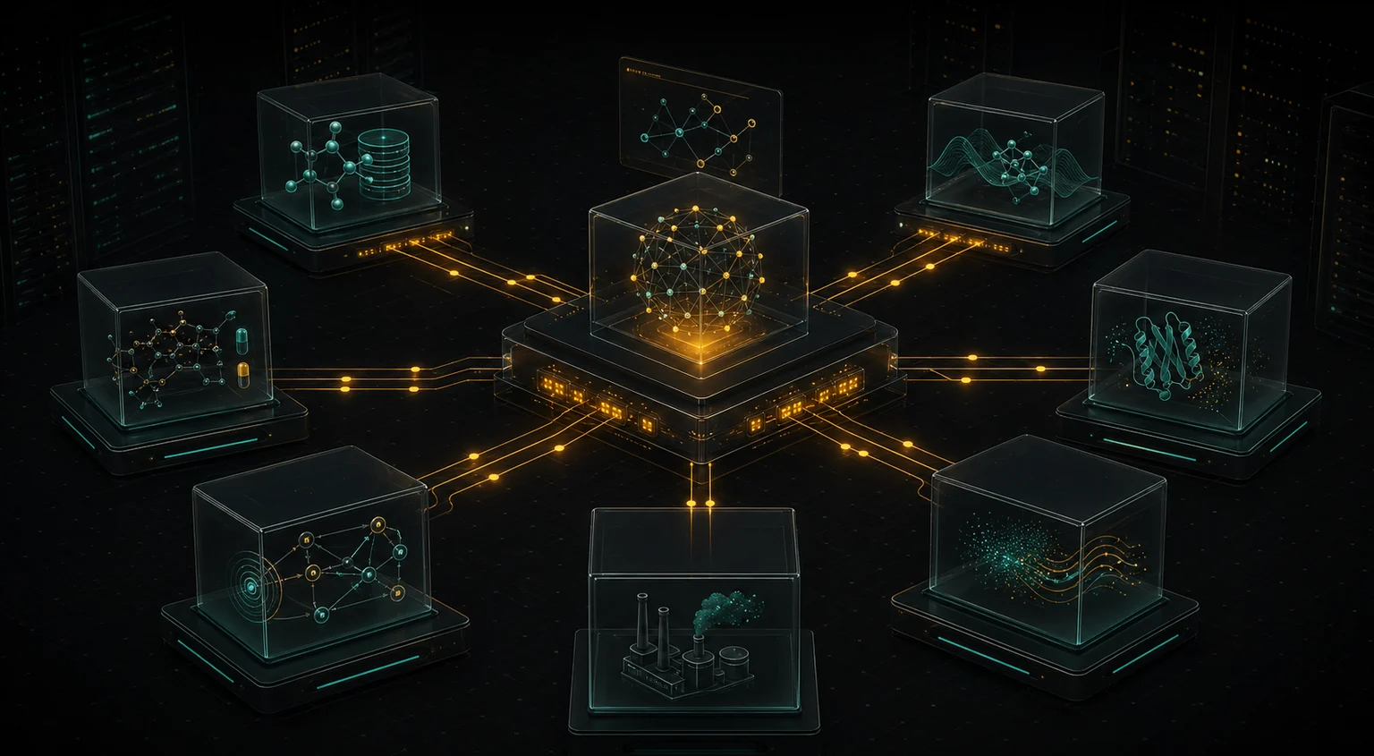 Abstract MCP server network for scientific tool integration